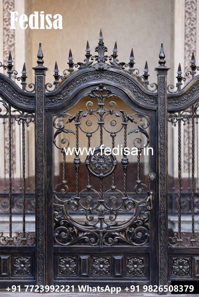 Artistic Luxury Grill Gate Design for Home Fronts No-5006