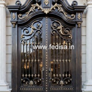 Elegant Iron Grill Gate Design for Contemporary Homes No-5021