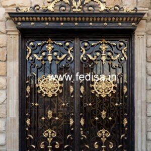 Elegant Designer Gate Grill Design for Luxury Residences No-5030