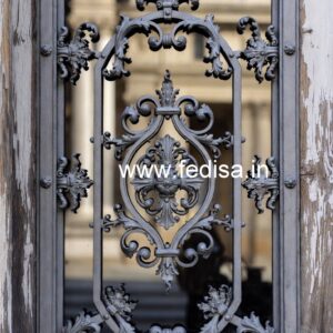 Stylish Geometric Grill Gate Design Inspiration No-5053