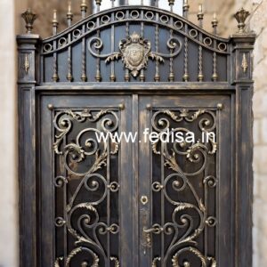 Artistic Front House Grill Gate Design Trends No-5073