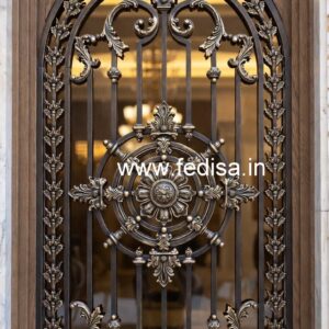 Elegant Modern Exterior Grill Gate Design No-5075