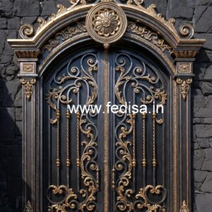 Luxury Villa Front Entrance Gate Grill Design No-5089