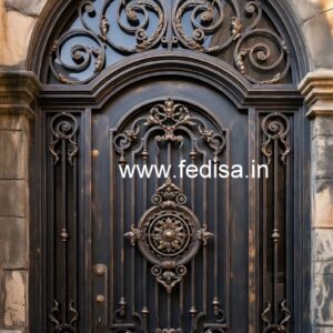 Gate Grill Design with Geometric Pattern Inspiration No-5127
