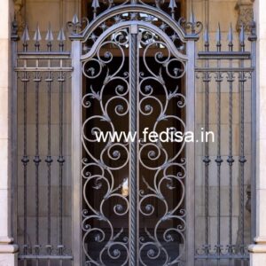 Front Entry Gate Grill Design for Contemporary Villas No-5143