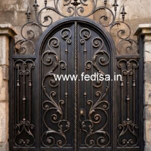 High-End Gate Grill Design for Luxury Residences No-5145