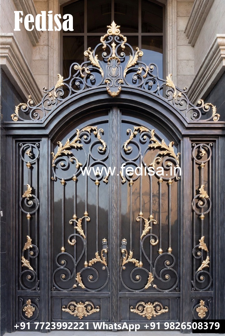 Grand Entrance Gate Grill Design for Luxury Villas No-5148