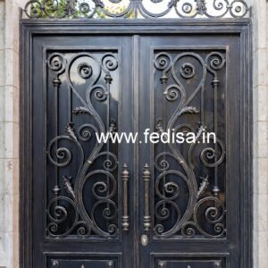 Heavy Iron Gate Grill Design for Luxury Homes No-5172