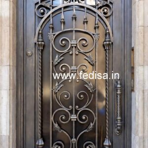 Attractive Steel Gate Grill Design for House Fronts No-5176