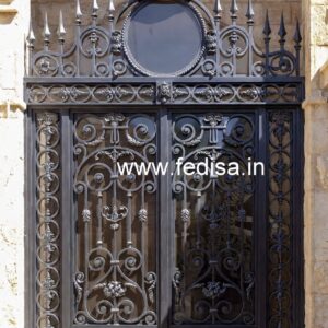Stylish Entrance Grill Gate Design for Modern Homes No-5196