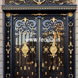 Premium Iron Gate Grill Design for Luxury Villas No. 5204