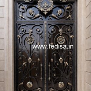 Unique Steel Gate Grill Design with Artistic Touch No-5213