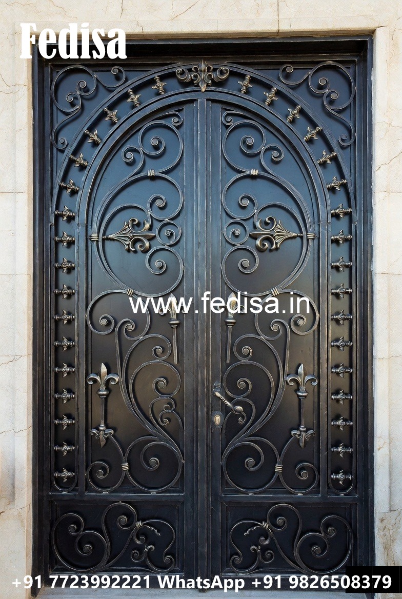 Elegant Front Entrance Gate Grill Design Ideas No-5215
