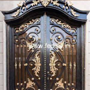 Stylish Main Gate Grill Design with Modern Patterns No-5216