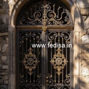 Decorative Iron Gate Grill Design for Elegant Homes No-5217