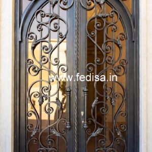 Unique Entrance Gate Grill Design for Contemporary Homes No-5234