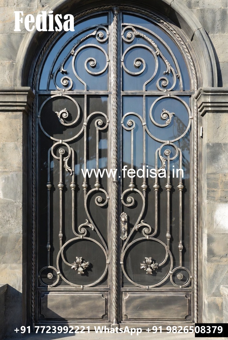 Artistic Modern Iron Grill Gate Design No-5282
