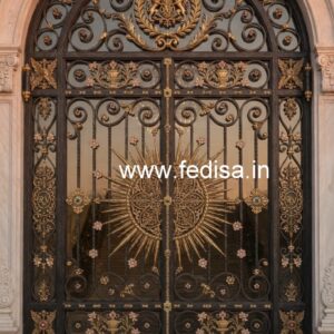 Elegant Designer Gate Grill Design for Luxury Residences No-5330