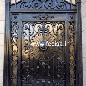 Stylish Modern Iron Grill Gate Design for Homes No-5340