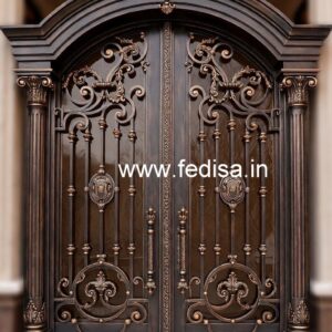 Modern House Front Entrance Grill Gate Design No-5344