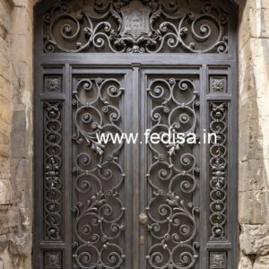 Artistic Modern Exterior Gate Grill Design No-5351