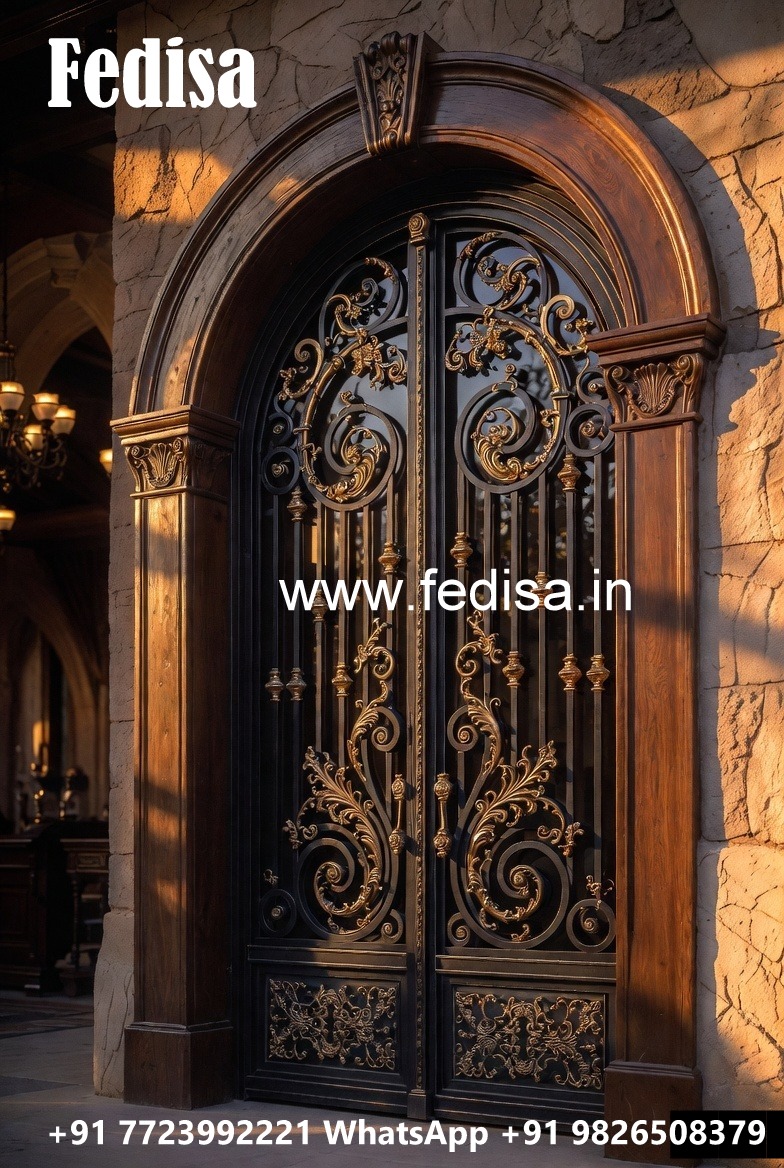 Elegant Decorative Steel Grill Gate Design No-5354