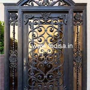 Elegant Modern Exterior Grill Gate Design No-5375
