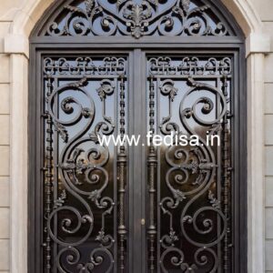 Modern Exterior Steel Grill Gate Design No-5383
