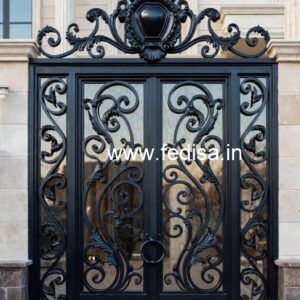Attractive Artistic Main Gate Grill Design No-5385