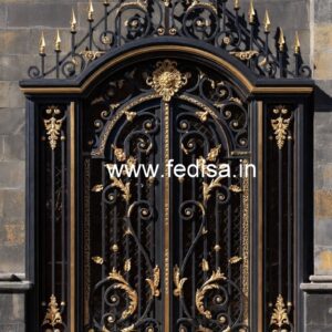 Trendy Gate Grill Design for Urban House Fronts No-5428