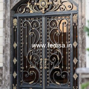 Artistic Gate Grill Design for Stylish Home Security No-5432