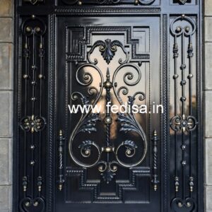 Front Entry Gate Grill Design for Contemporary Villas No-5443