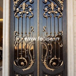 High-End Gate Grill Design for Luxury Residences No-5445