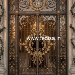 Grand Entrance Gate Grill Design for Luxury Villas No-5448