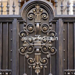 Fancy Front Gate Grill Design for Modern Homes No-5449