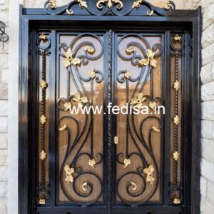 Elegant Villa Gate Grill Design with Luxury Finish No-5455