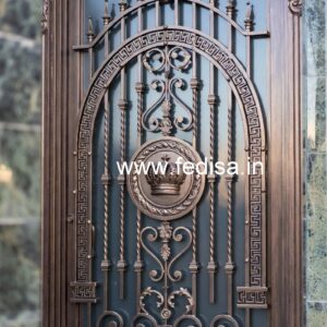Heavy Iron Gate Grill Design for Luxury Homes No-5472
