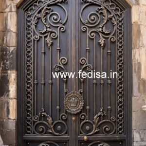 Stylish Entrance Grill Gate Design for Modern Homes No-5496