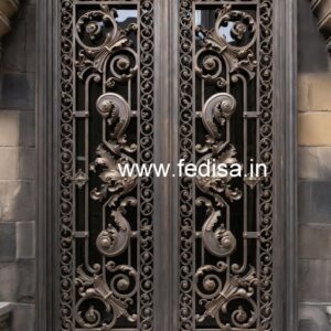 Premium Iron Gate Grill Design for Luxury Villas No-5504
