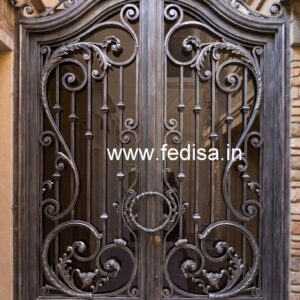 Artistic Main Gate Grill Design for Contemporary Houses No-5505