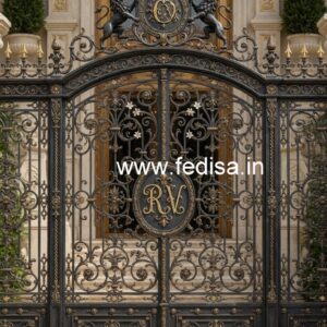 Decorative Front Gate Grill Design with Modern Style No-5506