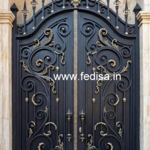 Modern Exterior Grill Gate Design for House Front No-5512
