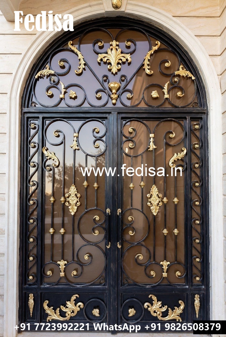 Elegant Front Entrance Gate Grill Design Ideas No-5515