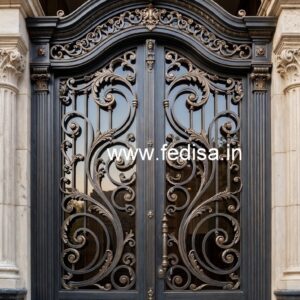 Artistic Villa Entrance Gate Grill Design Inspiration No-5528