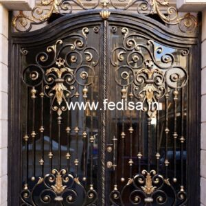 Artistic Modern Iron Grill Gate Design No-5582