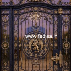 Elegant Iron Grill Gate Design for Contemporary Homes No-5621