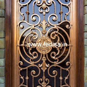 Elegant Designer Gate Grill Design for Luxury Residences No-5630