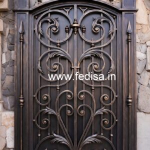 Fancy Exterior Steel Gate Grill Design Inspiration No-5645