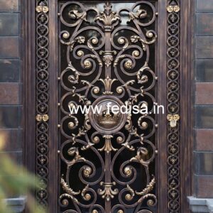 Stylish Decorative Entrance Gate Grill Design No-5646