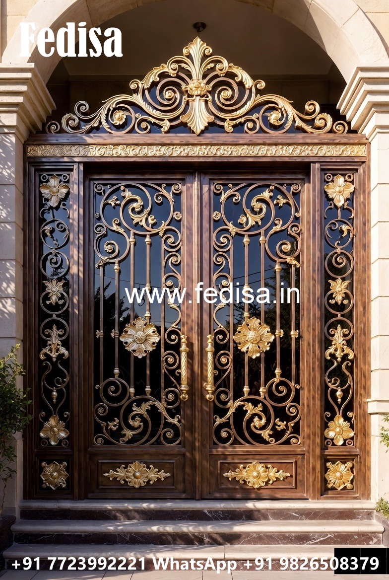 Luxury Iron Entrance Grill Gate Design No-5648